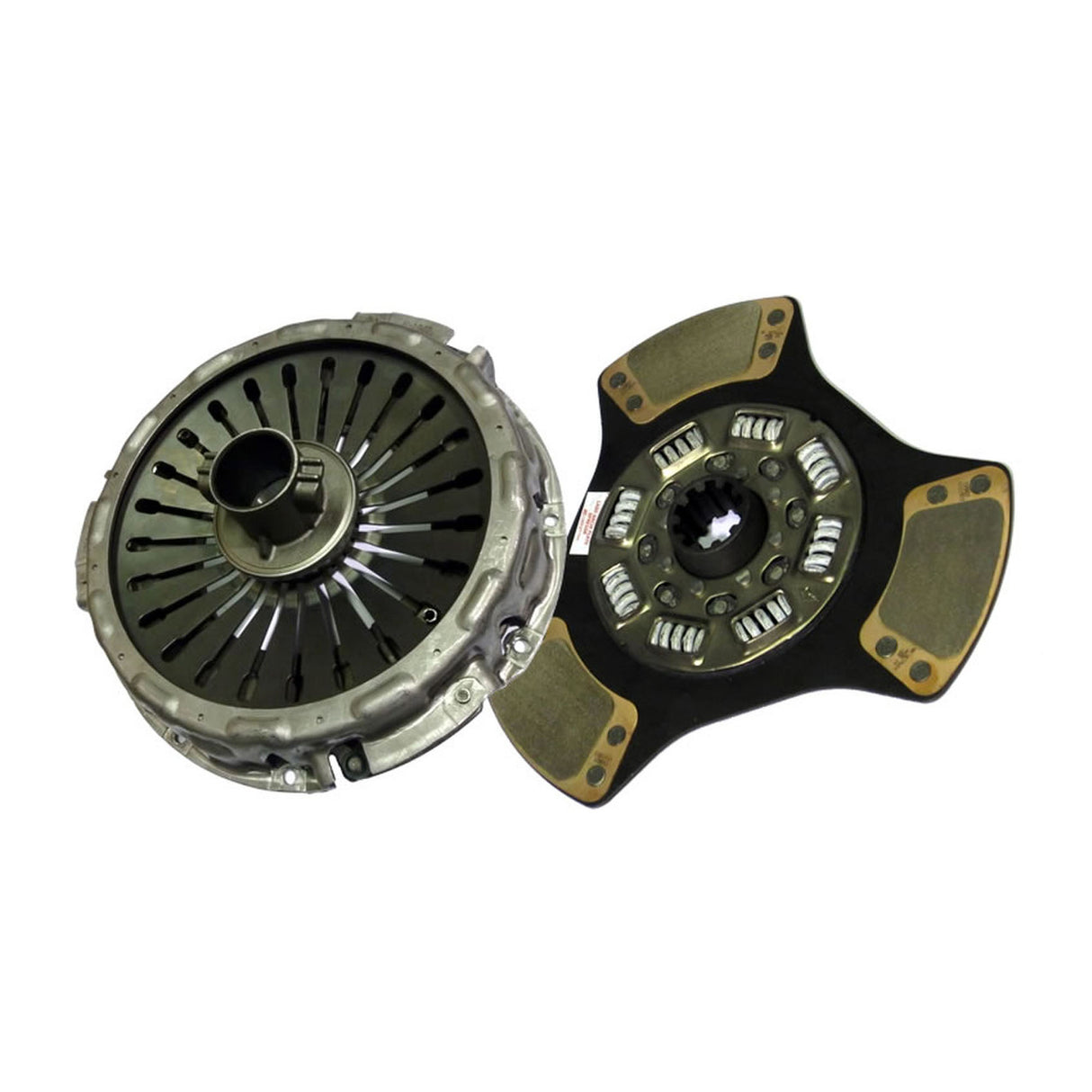 Clutch 365mm x 1-3/4" Stamped Steel, Single-Plate, 3-Paddle 8-Spring, 3200 Plate Load 660 Torque, Sealed Bearing 104100-2
