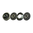 Clutch 365mm x 1-3/4” Stamped Steel, Two-Plate, Organic 8-Spring Sealed Bearing, Includes Positive Separator Pins 104202-5
