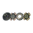 Clutch 14" x 1-3/4" Stamped Steel, Two-Plate, 4-Paddle 8-Spring, 2500 Plate Load 1050 Torque, Includes Positive Separator Pin 107237-24
