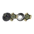 Clutch 14" x 2" Stamped Steel, Two-Plate, 3-Paddle 8-Spring, 2500 Plate Load 950 Torque, Includes Positive Separator Pin 107342-22