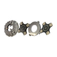 Clutch 14" x 1-1/2" DLB Stamped Steel, Two-Plate, Push-Type, 4-Paddle 10-Spring, 2000 Plate Load 700 Torque LP1072-607                    