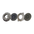 Clutch 14" x 1-3/4" DLB Stamped Steel , Two-Plate, Push-Type, Organic 10-Spring, 2400 Plate Load 750 Torque LP1113-604                    