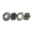 Clutch 14" x 1-3/4" DLB Stamped Steel, Two-Plate, Push-Type, 6-Round 10-Spring, 2400 Plate Load 1000 Torque LP1113-606                    