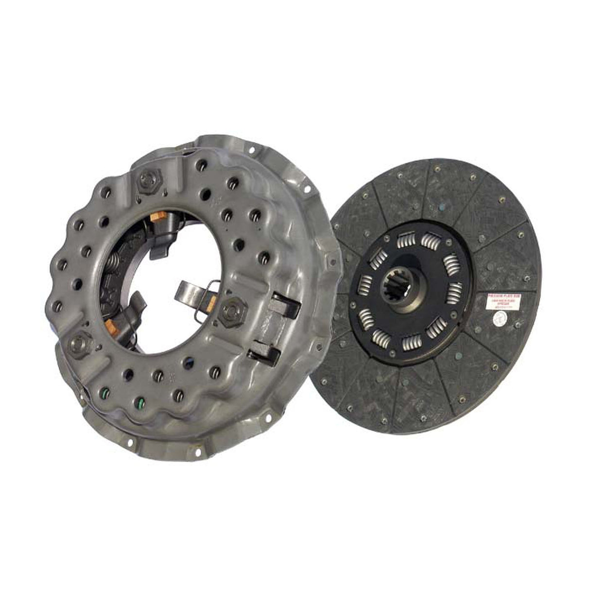 Clutch 14" x 1-1/2" DLB Stamped Steel , Single-Plate, Push-Type, Organic 10-Spring, 2300 Plate Load 420 Torque LP1686-134