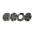 Clutch 15-1/2" x 2" Angle Spring, Two-Plate, 6-Round 8-Spring, 3600 Plate Load 1400 Torque 107091-75                     