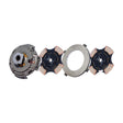 Clutch 15-1/2" x 2" Angle Spring, Two-Plate, 4-Paddle 7-Spring, 3600 Plate Load 1700 Torque 107925-82                     