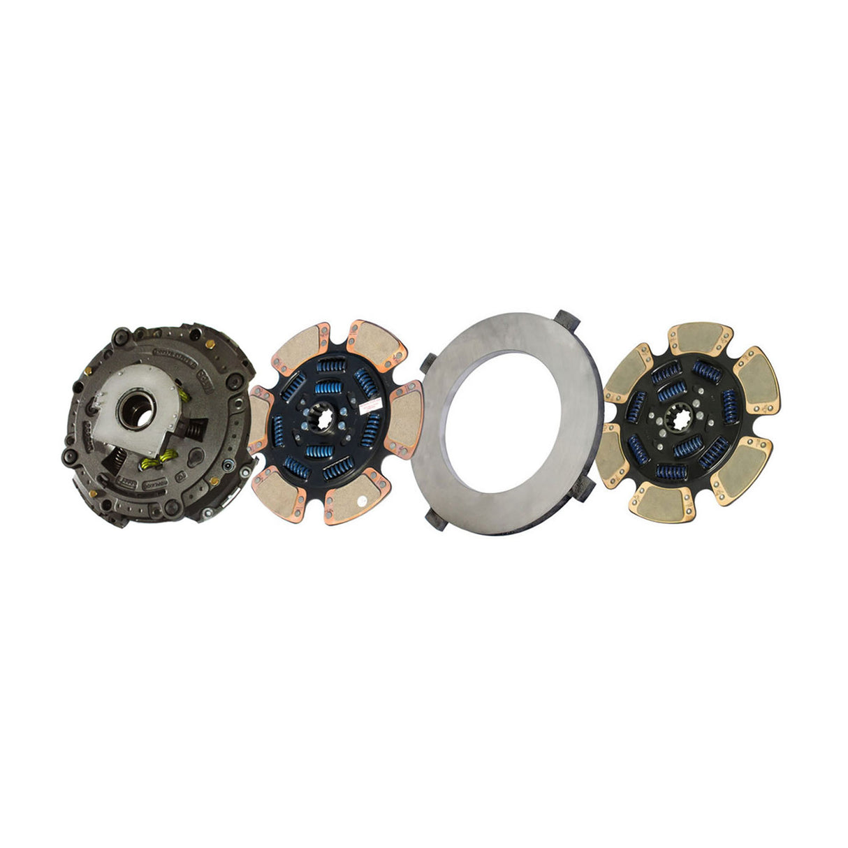 Clutch AutoSet 15-1/2" x 2", Two-Plate, 6-Paddle 9-Spring, 3600 Plate Load 1760 Torque, Triple-Zerk, Mack 309701-91