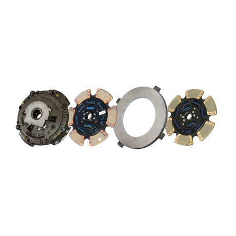 Clutch AutoSet 15-1/2" x 2", Two-Plate, 6-Paddle 9-Spring, 4000 Plate Load 1850 Torque, Triple-Zerk, Mack 309701-98