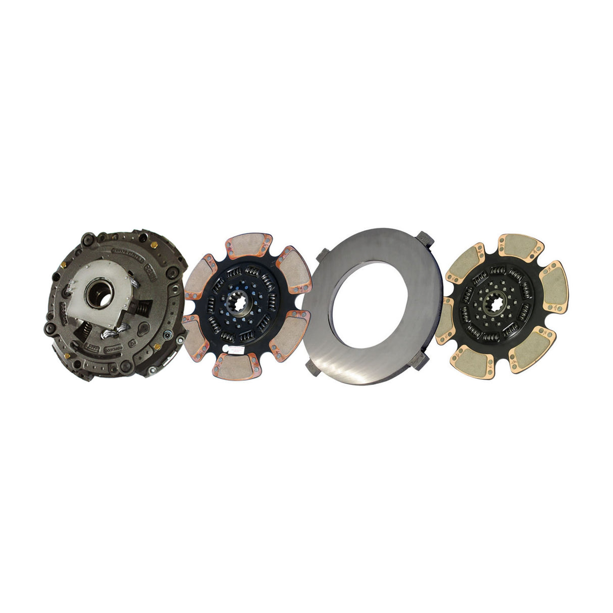 Clutch AutoSet 15-1/2" x 2", Two-Plate, 6-Paddle 10-Spring, 3600 Plate Load 1810 Torque, Triple-Zerk 209391-93