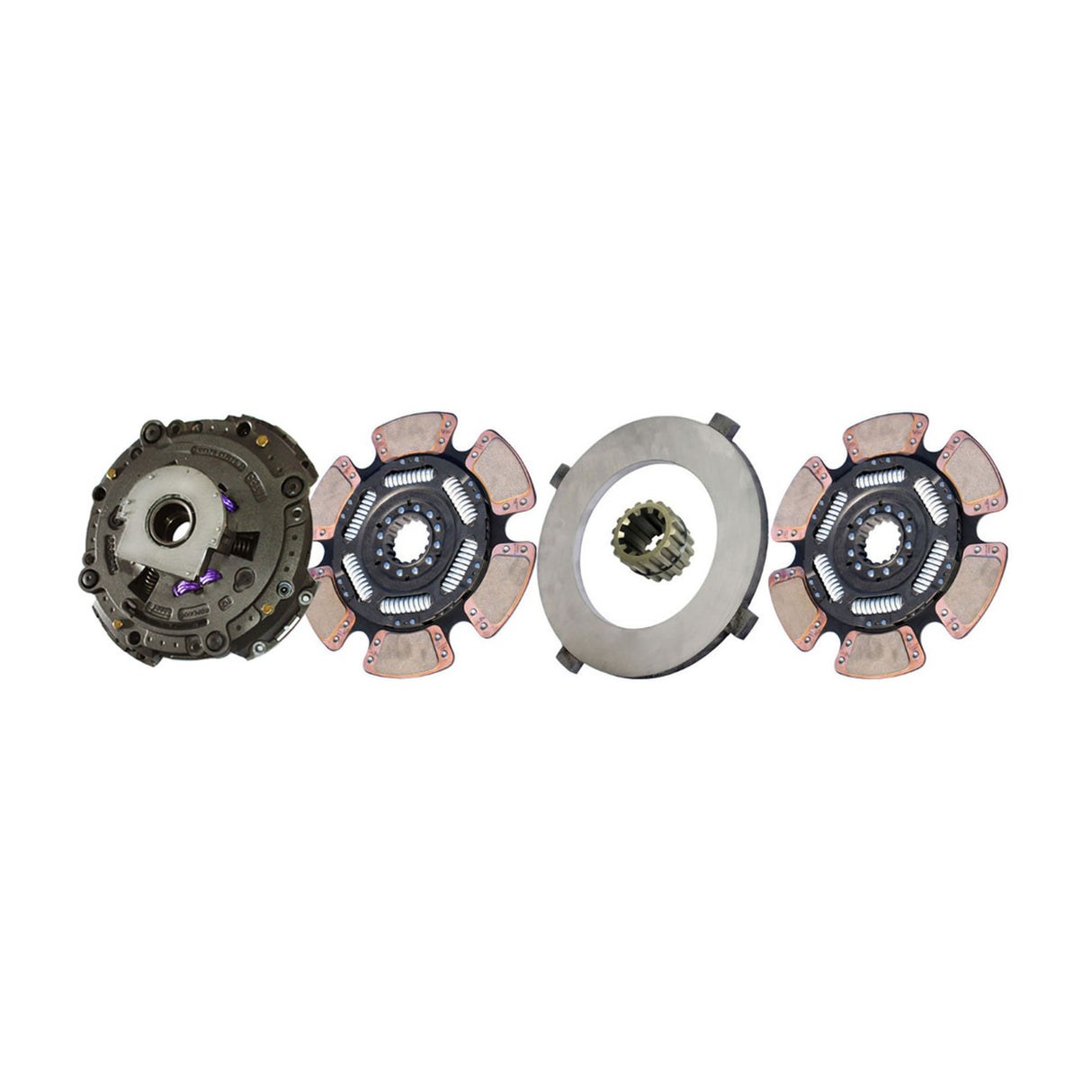 Clutch AutoSet 15-1/2" x 2", Two-Plate, 14-Spline, 6-Paddle 6-Spring, 4200 Plate Load 2250 Torque, Triple-Zerk, Includes Spline Saver 309708-32