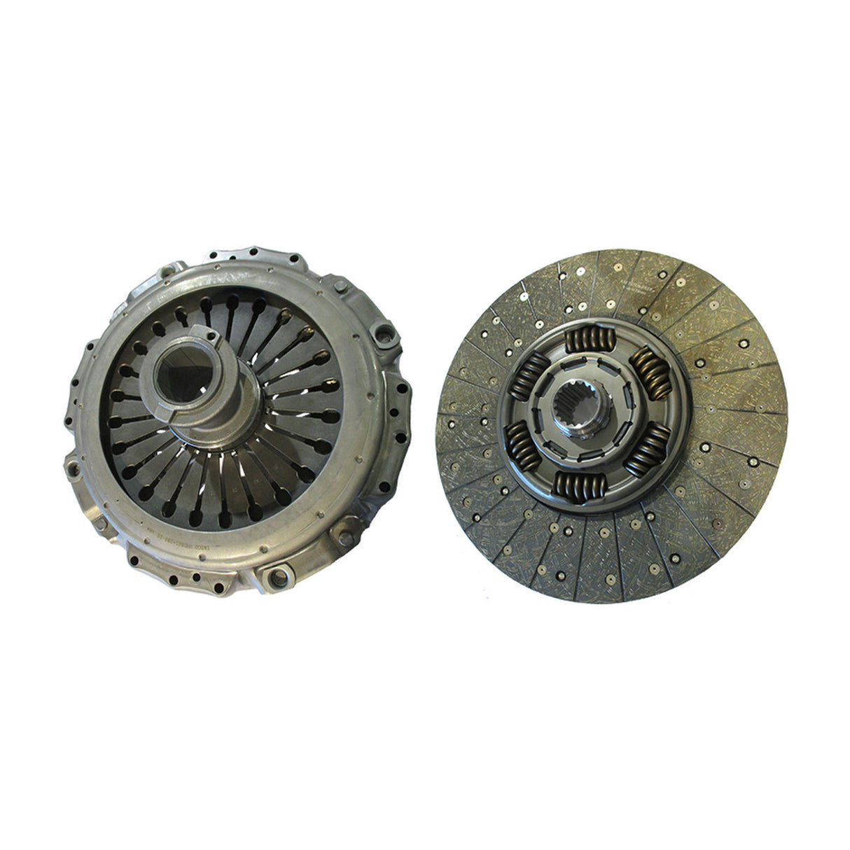 Clutch 430mm x 50mm Stamped Steel, Single-Plate, 18 Inv. Spline, Organic 6-Spring 1850 Torque, Sealed Bearing 3400 122 801 Sachs 104074-1 Eaton 827025 Valeo 