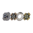 Clutch 14" x 2" Easy Effort, Two-Plate, 4-Paddle 8-Spring, 3200 Plate Load 1400 Torque, Super-Duty 108050-59B