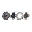 Clutch Easy Effort 15-1/2" x 2", Two-Plate, 4-Paddle /10-Spring, 3600 Plate Load 1650 Torque, Triple-Zerk 208925-74