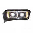 Peterbilt 379 Headlight Bucket with LED Chrome Driver Side 16-07572L-P
