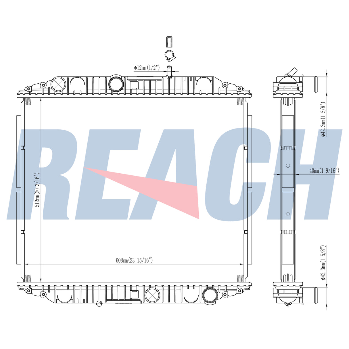Mercedes Benz Lk/Ln2 4.2 Radiator 1996-Present N/A