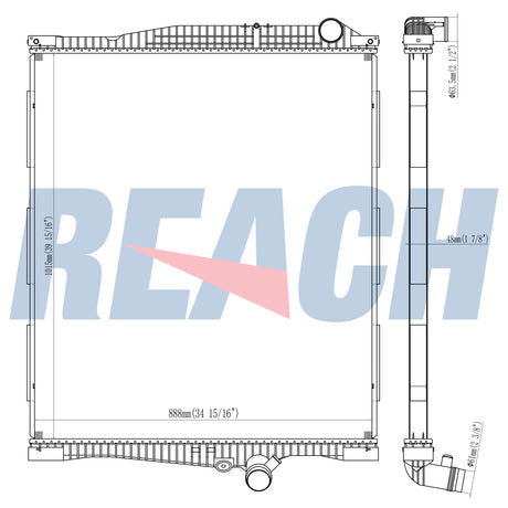 Volvo, Mack Fh Ii 500 Hp;Volvo Radiator 20722440