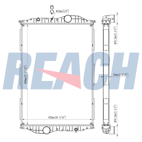 City Liner N116:Neoplan Radiator 32109920