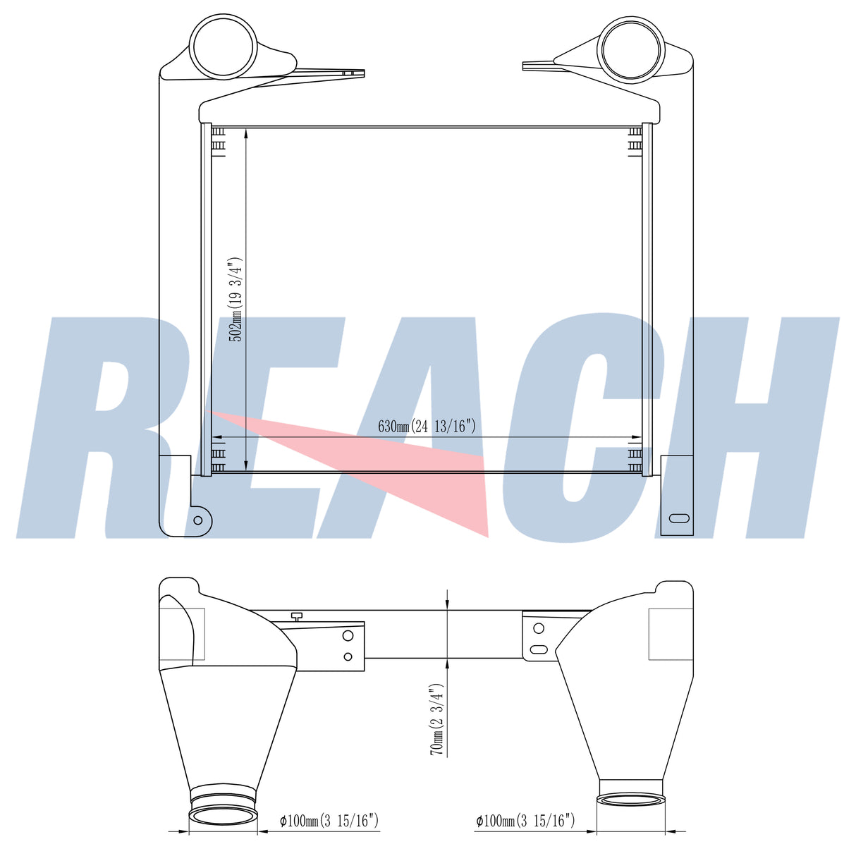 Mack Leu 07+ Charge Air Cooler 3MD556M