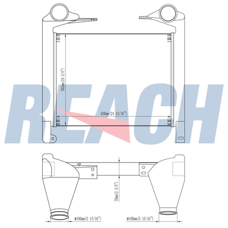 Mack Leu 07+ Charge Air Cooler 3MD556M