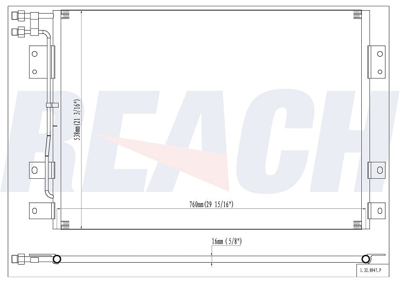 Mack Cv, Granite Condenser 2003-2007 210RD428