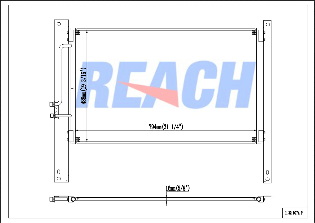 International 9000 Condenser 1999-2002 3504377C1