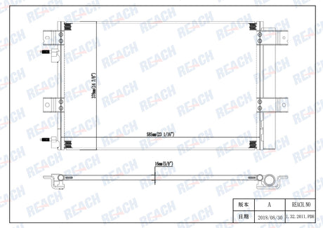 Hino 238 Base L6 7.7l Condenser 2008-2010 8.846e+124