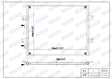 International 4400 Base L6 7.6l Condenser 2010-2014 2601796C91