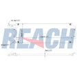 Freightliner Flp/Flt/Wfc/Wft Models Condenser 1988-1993 A22248850