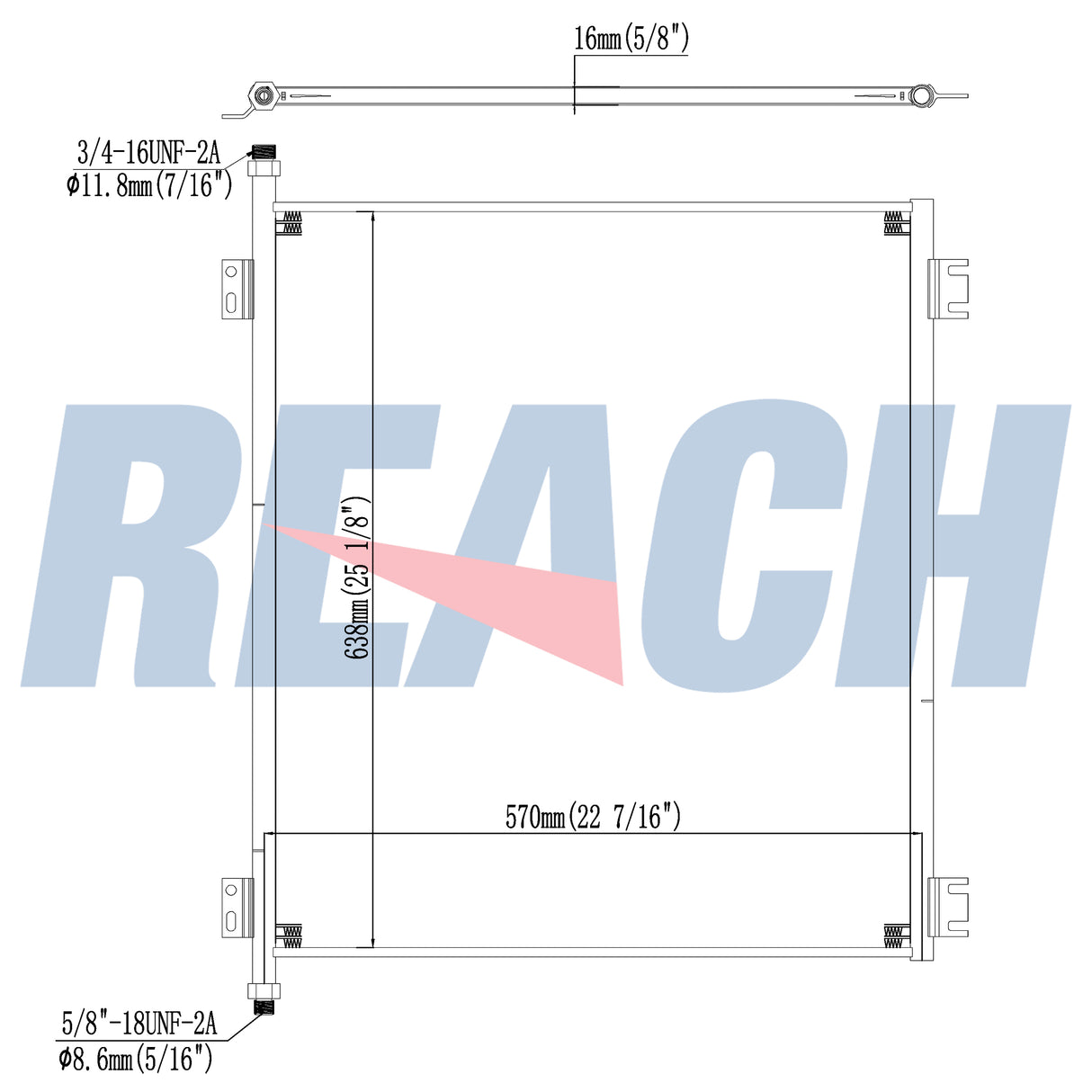 Ford Ford Ln7000/8000/9000 Condenser 1994-1997 F4HZ19712A