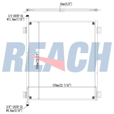 Ford Ford Ln7000/8000/9000 Condenser 1994-1997 F4HZ19712A