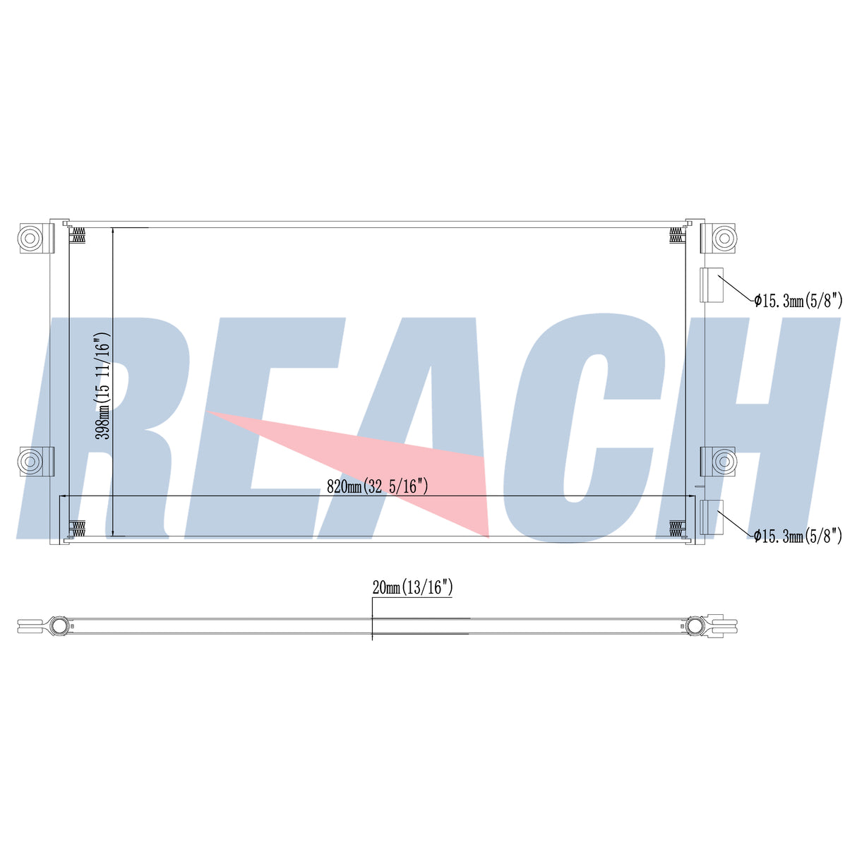 Volvo, Mack Hd Volvo VHD/VN Condenser 2016-2017 22386057