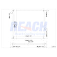 Ford L, Ltl9000, A / L, Silverstar Radiator 1994-1997 F4HT8009C