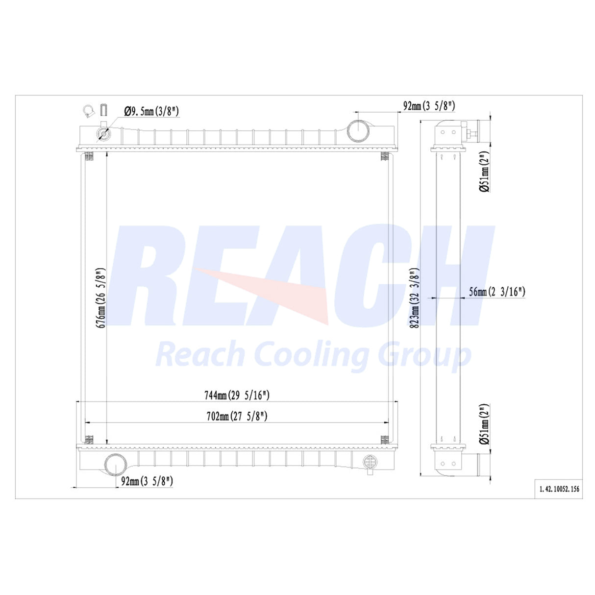 Ford B & F Radiator 1991-1994 F0HT8005LB