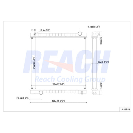 Ford B & F W/Mt Radiator 1990-1994 F0HZ8005B