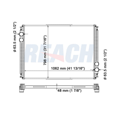 Freightliner Columbia, M2 Radiator 1990-2010 A05519870014
