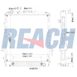 Isuzu N Gas Engine Radiator 2003-2006 8971288810