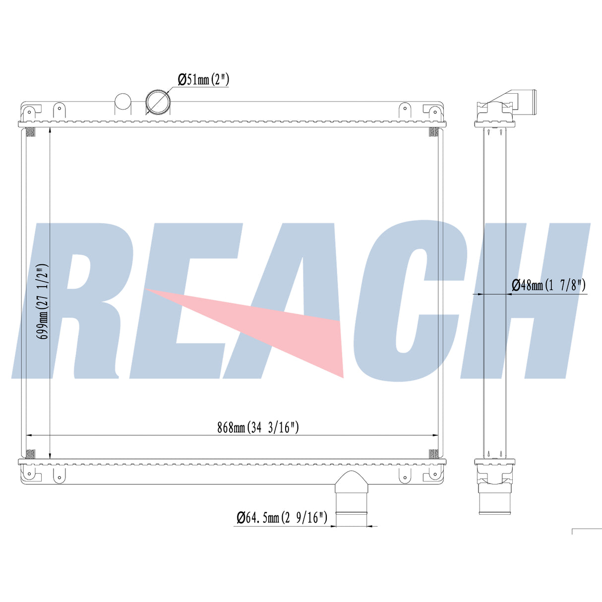 Volvo, Mack Cv Granite / Rd Radiator 2002-2007 1102169