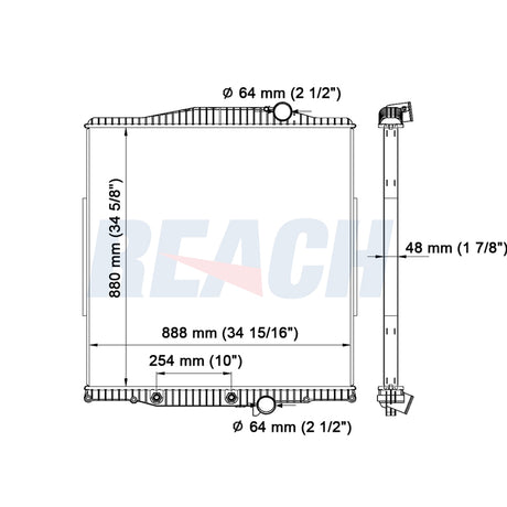 Volvo, Mack VN Radiator 2003-2007 1003574A