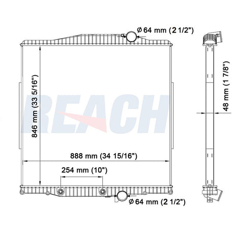 Volvo, Mack Ct-Ctp Granite Radiator 2006-2007 3MF5553M