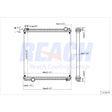 Ford Bb800, Ff800 94 And Up Radiator 081271F