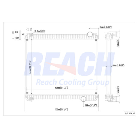 Ford B & F 94 And Up Radiator 081311F