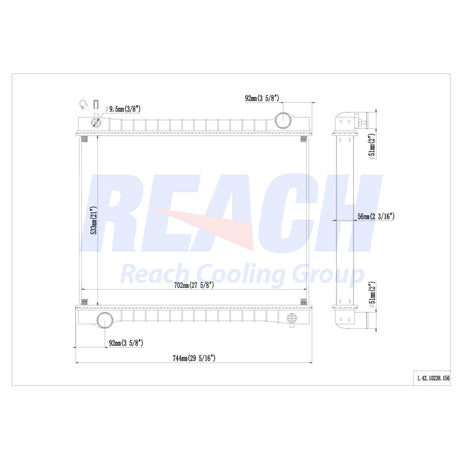 Ford B & F 93 Radiator F2HT8005CB