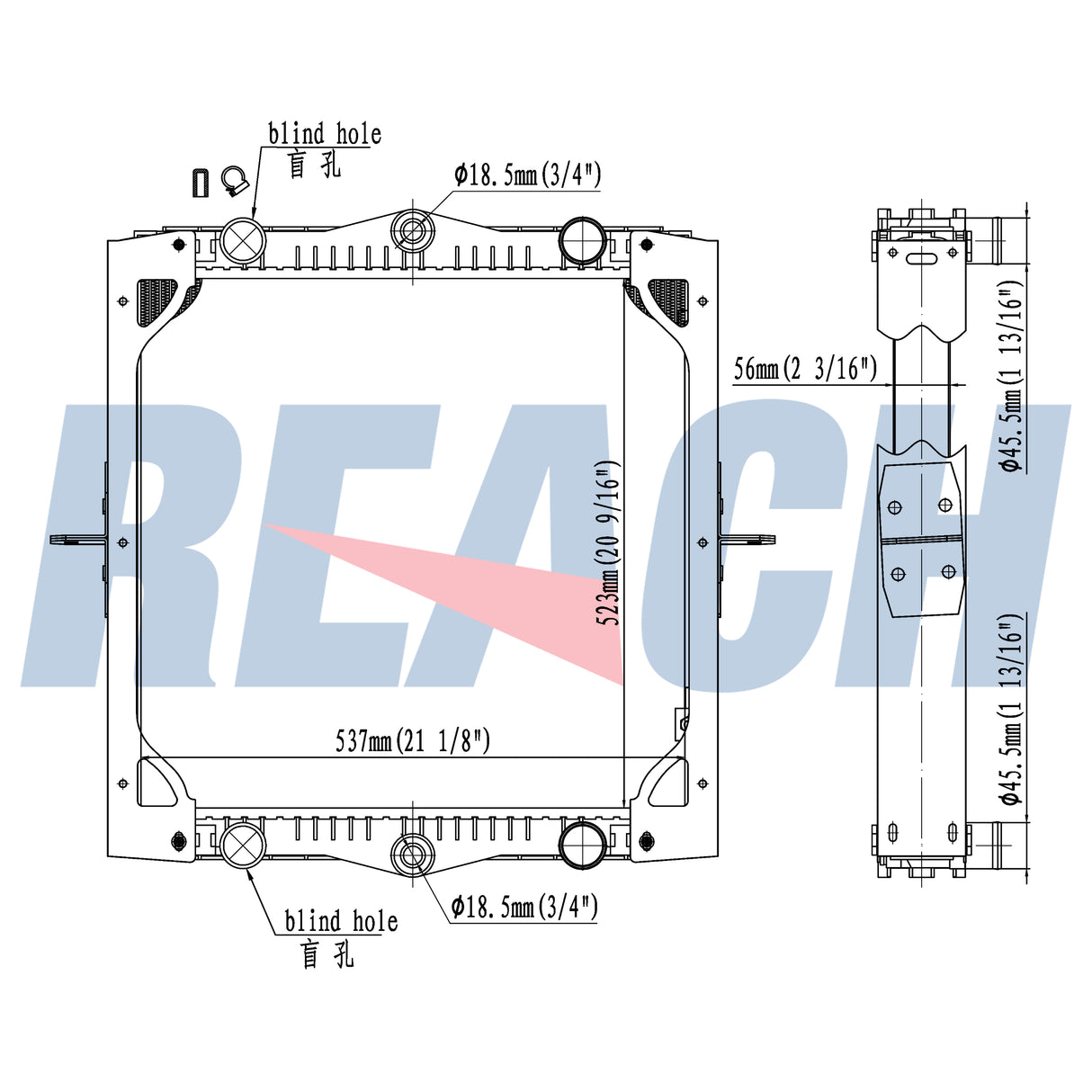 DAF Lf 45 130 01. Radiator 1403273