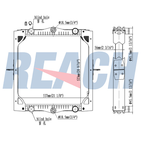 DAF Lf 45 130 01. Radiator 1403273