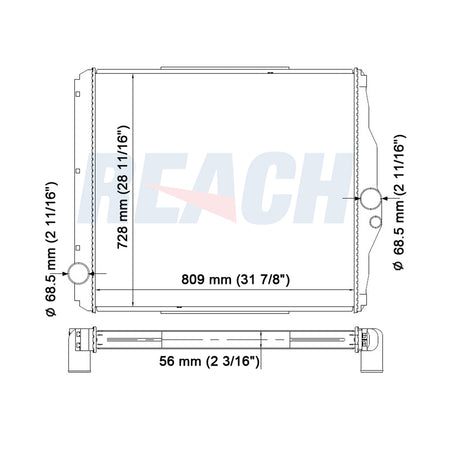 Mitsubishi Fuso- Non-Usa Models Radiator 1996-2003 ME293119