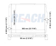 Mitsubishi Fuso- Non-Usa Models Radiator 1996-2000 ME293421
