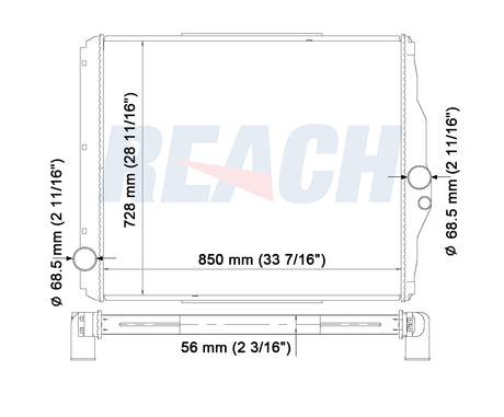 Mitsubishi Fuso- Non-Usa Models Radiator 1996-2000 ME293421