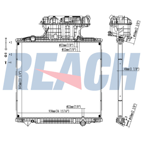 MAN Tg-A Radiator 2002-Present 81061016482