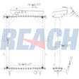 Peterbilt, Kenworth T600 T660 T800 Radiator 2005-2009 X560120