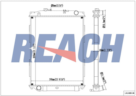 Isuzu Fvr34/6hk1-Tcs Radiator 2012-Present 1301010130/C